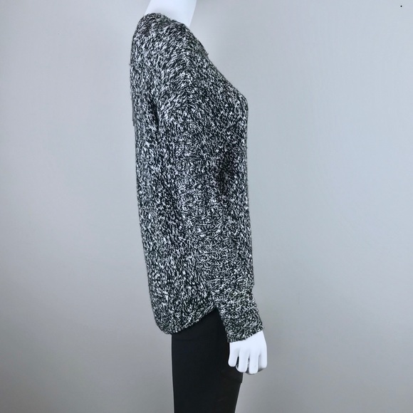 {Michael Stars} Fringe-Sleeve Wool-Blend Pullover - Picture 6 of 8